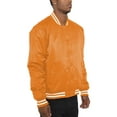 thumbnail image 2 of Men's Premium Classic Snap Button Baseball Letterman Varsity Bomber Jacket Windbreaker, 2 of 5