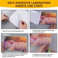 thumbnail image 5 of DIYMAG 50 Sheets Self-Adhesive Laminating Sheets , 5.3 x 7.3 Inch Laminating Sheets for Photos/Documents/Paintings, (No Machine Needed, Clear), 5 of 6