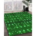 thumbnail image 3 of Ahgly Company Machine Washable Indoor Rectangle Transitional Dark Green Area Rugs, 7' x 9', 3 of 7