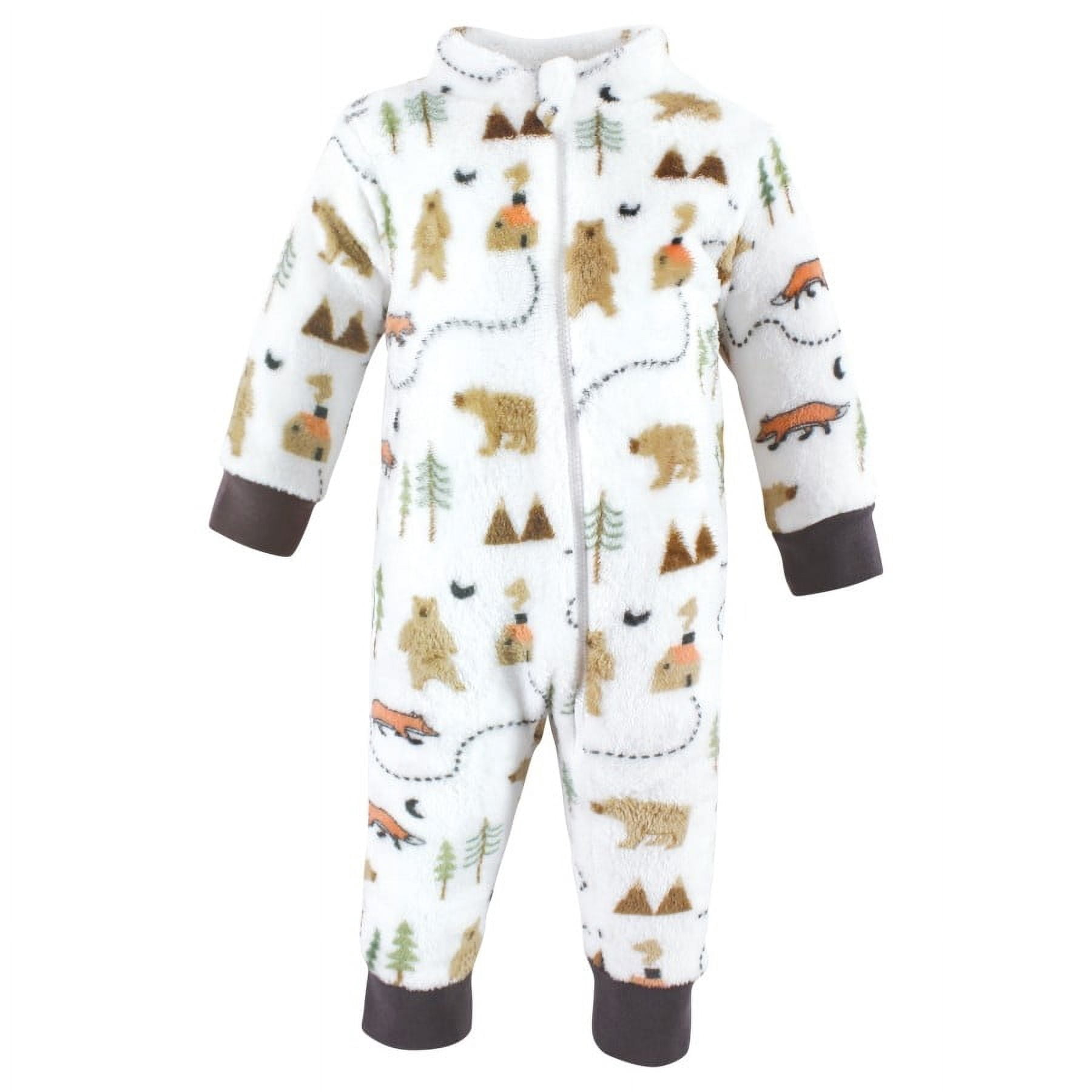 Hudson Baby Infant Boy Plush Jumpsuits, Camping, 18-24 Months