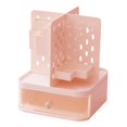 thumbnail image 4 of TISHITA Desktop Organizer Pen Holder Card Holder Container Stationery Supplies Pegboard Makeup Organizer Desk Organiser for Classroom Pink, 4 of 7