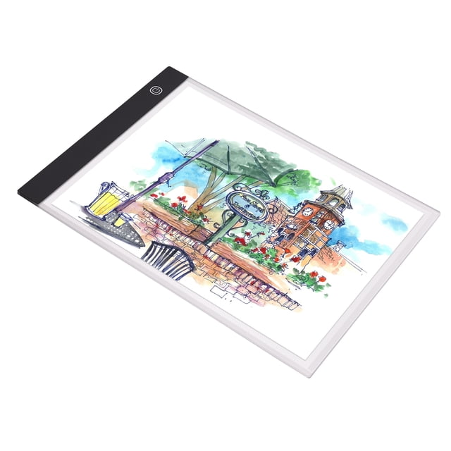 Caja de luz LED ultradelgada A2 con brillo regulable, mesa de dibujo alimentada por USB para artistas que diseñan tatuajes, dibujos, transmisión en directo, bocetos y animaciones