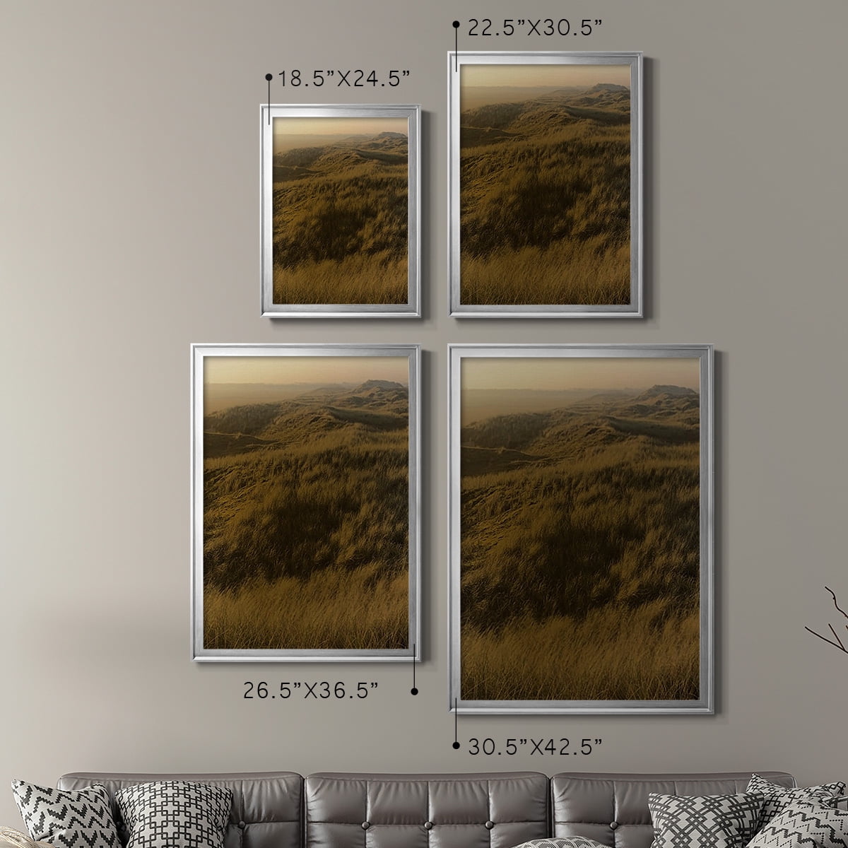 Golden Fog I Premium Framed Print - Ready to Hang