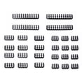 thumbnail image 1 of Kuymtek 24 peines de cable de 6/8/24 pines para cableado de cables de alimentación de PC de 3,0-3,6 mm (negro) Kuymtek Componentes de la computadora, 1 of 8