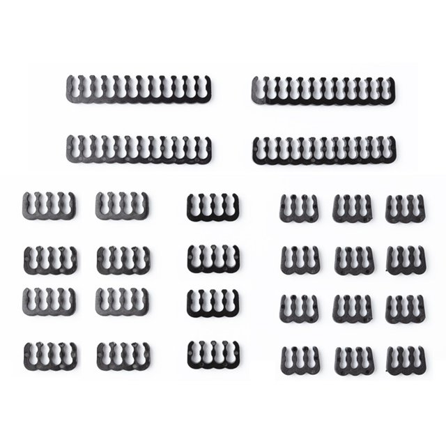 Kuymtek 24 peines de cable de 6/8/24 pines para cableado de cables de alimentación de PC de 3,0-3,6 mm (negro) Kuymtek Componentes de la computadora