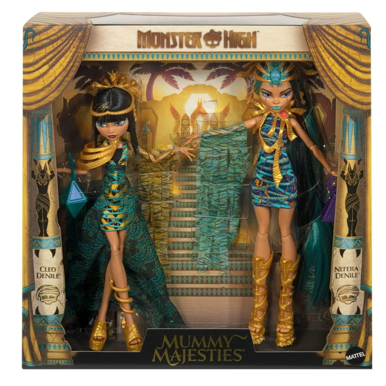 Monster High Mummy Majesties Cleo and Nefera De Nile Collectible