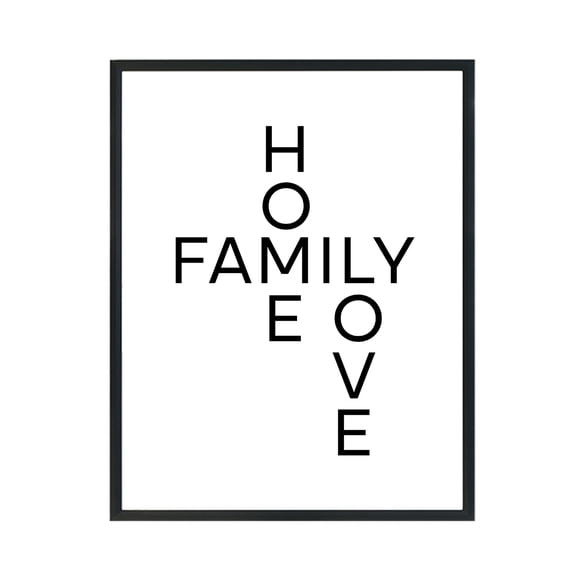 Cuadro 11X14 Mate Home Family