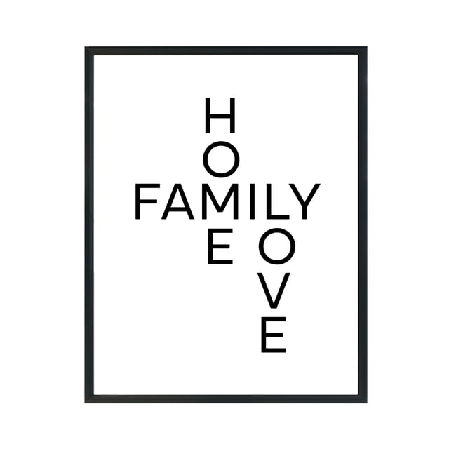 Cuadro 11X14 Mate Home Family