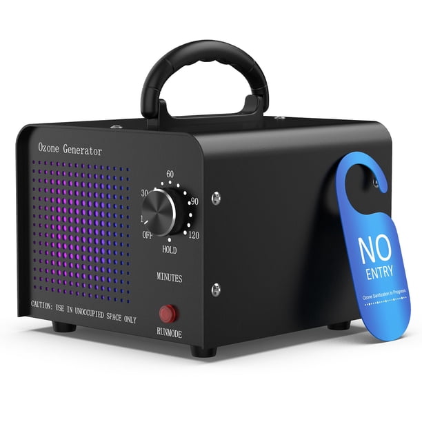 Generador de ozono Medvoe 65000 mg/h para hogar y automóvil - negro