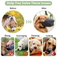 thumbnail image 6 of Dog Muzzle,Soft Mesh Covered Muzzles for Large Dogs,Protection Muzzle with Adjustable Straps,Prevent Biting Chewing and Licking,Black XL, 6 of 7