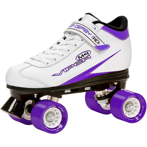 Roller Derby Viper M4 Roller Quad Skates Women's sz 10 White/Purple NEW 