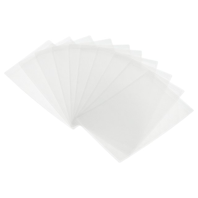 Unique Bargains PVC Soft Credit Card Sleeves Short Opening Protector ID Card Holder White 50 Pack