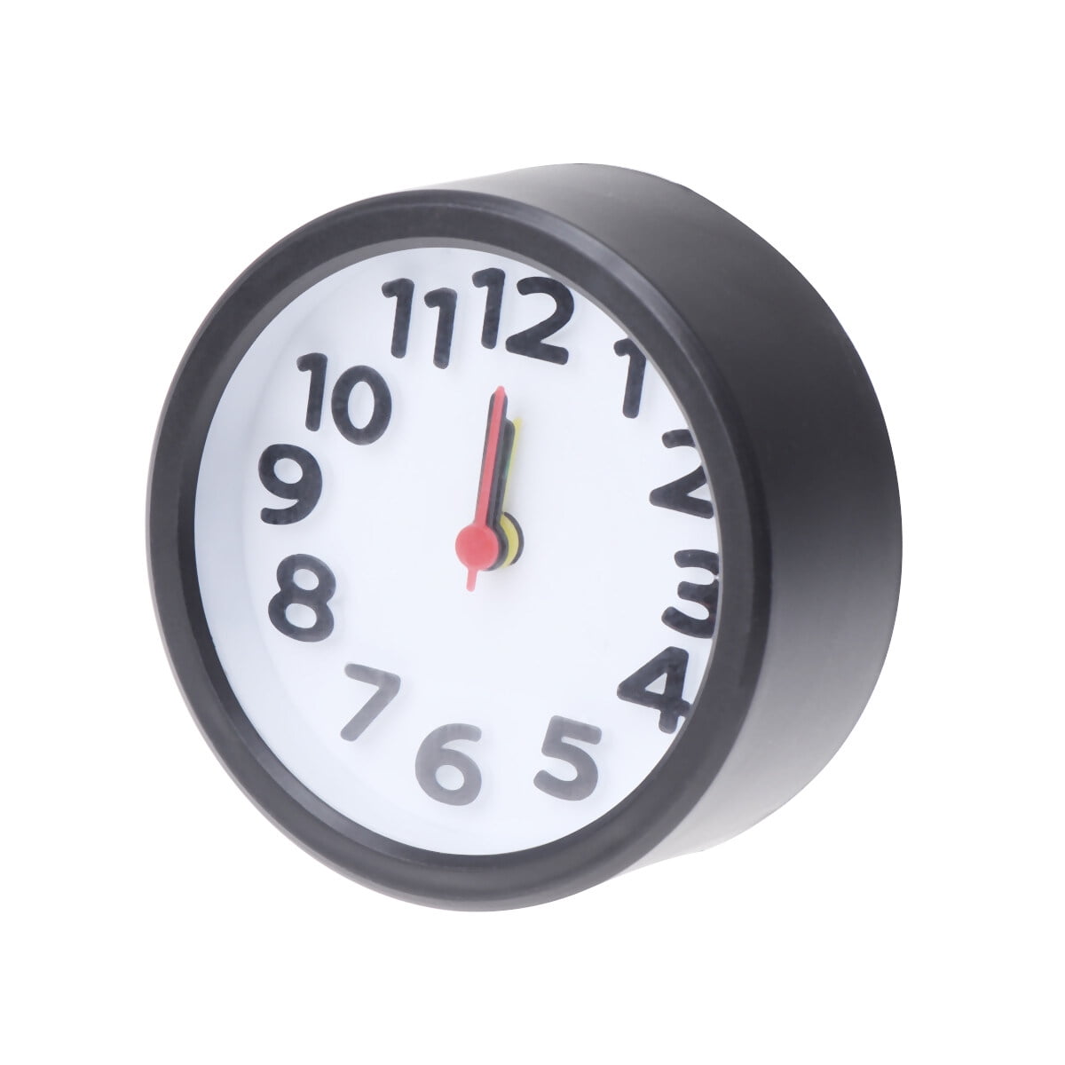Simple Round Plastic Alarm Clock Small Desktop Clock Luminous Hour and