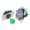 Green, variant on 2PCS Encoders set 0 Delay Joystick Upgrades Easy Installation Supports Systems Suitable for Game Projects