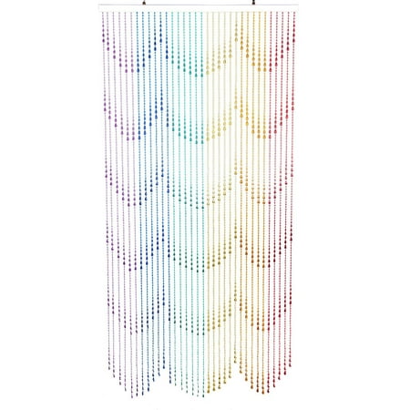 Shopwildthings Beaded Curtain Raindrops Rainbow Acrylic Walmart Com