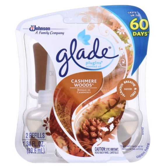 Glade Plug-Ins Scented Oil Refills Cashmere Woods