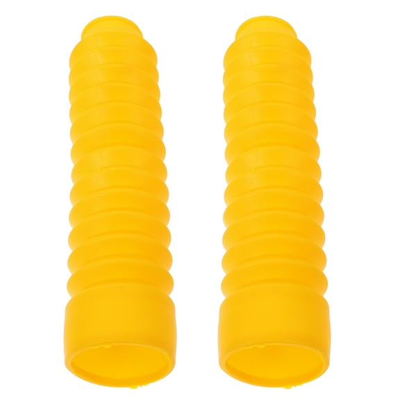 MLINS Motorcycle Front Fork Gaiters Protector Guard Boot Slider Covers Dampers for Dirt Bike Fork Yellow