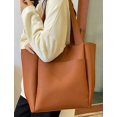 thumbnail image 5 of CoCopeaunt Retro PU Leather Hobo Tote Bag for Women Chic Shoulder Bag Purse Large Capacity, 5 of 6