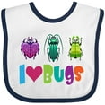 thumbnail image 3 of Inktastic I Love Bugs Boys or Girls Baby Bib, 3 of 4