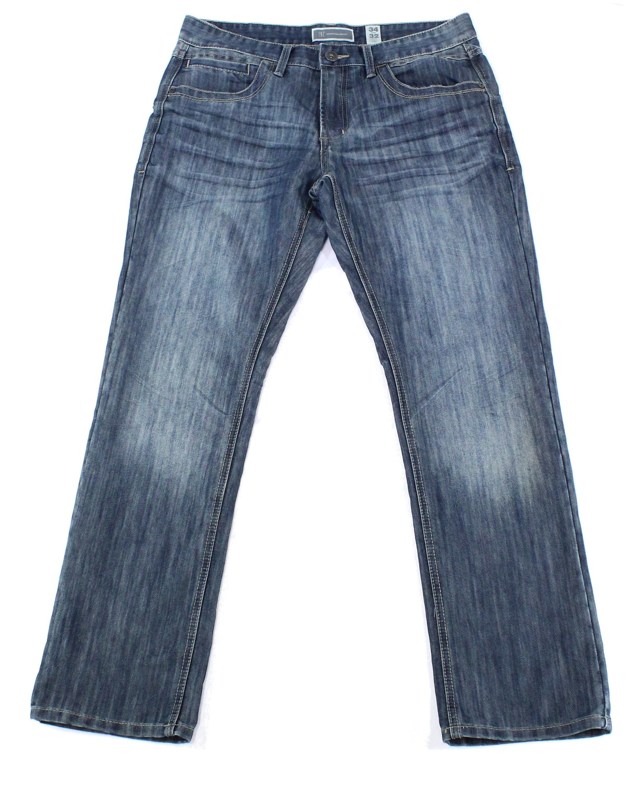 INC Jeans - Mens Jeans 34x29 Slim-Fit Classic Straight Leg Stretch 34 ...