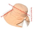 thumbnail image 3 of fatyb Wide Brim Bucket Hat for Women Sun Protection Outdoor Travel Womens Summer Beach Sun Hats with Bow, 3 of 4
