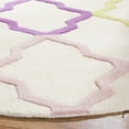 thumbnail image 3 of SAFAVIEH Kids Colorful Trefoil Area Rug, Ivory/Multi, 3' x 3' Round, 3 of 8