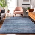thumbnail image 7 of Addison Rugs Mayfield Premium Machine Washable Transitional Stripes Blue Rectangle Rug, 3' X 5' Machine Washable Transitional Stripes Blue Oversized Sherpa Throw Blanket, 7 of 7
