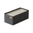 thumbnail image 1 of Billuyoard Caja de almacenamiento de ropa de fácil acceso y fácil organización, caja de almacenamiento de ropa y pantalones Almacenamiento y organización del hogar Gris oscuro 7 rejillas, 1 of 6