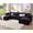 Black, variant on VanAcc 120" Cloud Modular Sectional Sofa, No-Assembly Oversized Chenille Couch with 76.4" Extra-Deep Chaise, Modern White Cloud Couch for Living Room