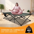 thumbnail image 5 of REDCAMP Extra Large Camping Cot for Adults 500lbs, Oversized Tall Sleeping Cots Heavy Duty, XXL Cots Portable for Outdoor Indoor Office, Dark Grey, 5 of 9