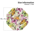thumbnail image 2 of Leather Coasters with Heat-resistant for Drinks, Butterflies2 -标题2 Octagon, 2 of 5