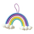 thumbnail image 1 of Colgante de decoración de habitación para niños, colgante de decoración de pared de arco iris de nubes tejidas Wmkox8yii  fhajkh1026, 1 of 1