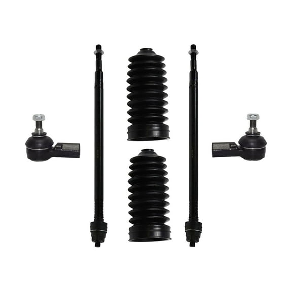Front Steering Set 2 Rack & Pinion Bellow Boots   2 Inner Tie Rod Ends   2 Outer Tie Rod Ends Fits select: 2001-2005 HONDA CIVIC