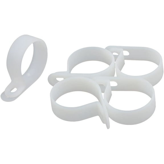 5Pcs creamy-white Nylon R-Type Cable Clamp for 27mm to 30mm Dia Wire Hose Tube (5 Unids creamy-white Nylon R-Type Cable Clamp para tubo de manguera de alambre de 27 mm a 30 mm de diámetro