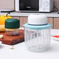 thumbnail image 2 of Toystoory Picadora de ajo eléctrica 2 en 1, prensa de cocina, picadora de alimentos, batidora de huevos lavable desmontable, máquina trituradora para Electrodomésticos Verde Toystoory HA062933-01, 2 of 6