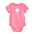 thumbnail image 6 of Garanimals Newborn & Baby Girl Cotton Lap-Shoulder Short-Sleeve Bodysuits, 4-Pack, Sizes 0–24M, 6 of 10