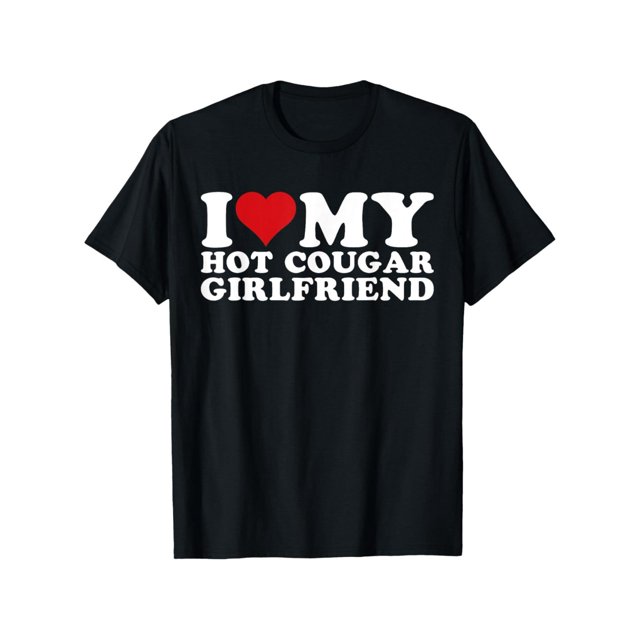 Camiseta de algodón de manga corta "Amo a mi novia puma sexy" para hombres y mujeres.