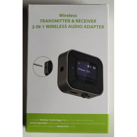 RHEA- Wireless Transmitter & Receiver 2-In-1 Wireless Audio Adapter