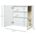 thumbnail image 3 of Bathroom Mirrored Cabinet, Wall-Mounted Storage for Vanity, 3 of 9