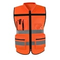 thumbnail image 1 of Chaleco reflectante de seguridad para adultos, ropa de trabajo para senderismo, al aire libre Naranja, 1 of 8