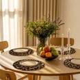 thumbnail image 3 of Round Placemats Leopard Print 15 inch Set of 6 Table Mats for Dining Table Vintage Style Heat Resistant Non-Slip Kitchen & Home Decorative Place Mat Set, 3 of 8