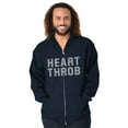 thumbnail image 3 of Heartthrob Funny Valentines Joke Zip Hoodie Sweatshirt Men Brisco Brands S, 3 of 6
