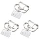 thumbnail image 1 of 3X Soporte De Tarjetas De IdentificacióN De AleacióN De Aluminio De Estilo Horizontal Con Cuello De CordóN Para Mujeres Y Hombres Soporte De Tarjetas De Trabajo De Negocios, 1 of 6