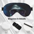 thumbnail image 4 of Fuzoiu Punk Style Blue Haired Skull Print Sleep Masks,Eye Masks with Adjustable Strap for Sleeping,Night Eye Shade for Women Men,Eye Cover for Full Night's Sleep, Travel and Nap, 4 of 7