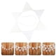 thumbnail image 2 of Banderines triangulares de tela de algodón con encaje de una sola rosa blanca para decoración., 2 of 5