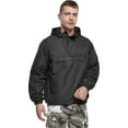 thumbnail image 4 of BRANDIT INDIVIDUAL WEAR Adult Male Light Windbreaker Quarter Zip Pullover, Color: Black, Size: 3XL, 4 of 7