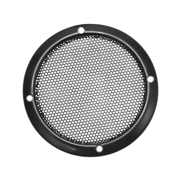 Cubierta de rejilla para altavoz de 3 pulgadas 93mm círculo decorativo protector de subwoofer negro