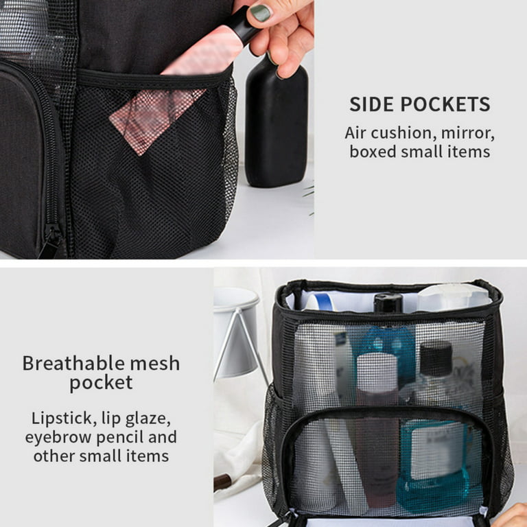 Shower Bag Mesh Shower Portable College Dorm Room Essentials Tote Bag for  Bathroom, Gym, Travel, Camping Quick Dry Hanging Shower Organizer Basket Toiletry  Bag 