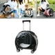 thumbnail image 5 of Pet Trolley Case Gatos Perros Bolsa Desmontable Hombro Correas Transpirable Transparente Negro Zulema Caja de la carretilla, 5 of 7