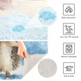 thumbnail image 4 of U-Shaped Toilet Mat Plush Bathroom Rug Mat Non Slip Bathroom Mats Cute Hedgehog in Hat, 4 of 5